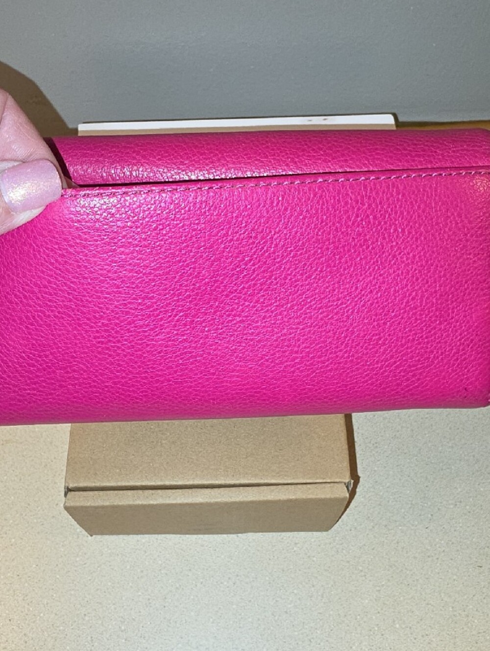 Michael Kors Hot Pink Leather Shoulder Bag with Matching Wallet - Picture 10 of 10